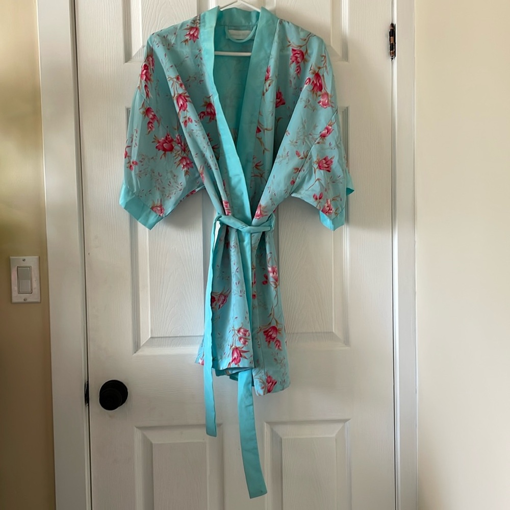 Vintage floral spring summer kimono robe lingerie
